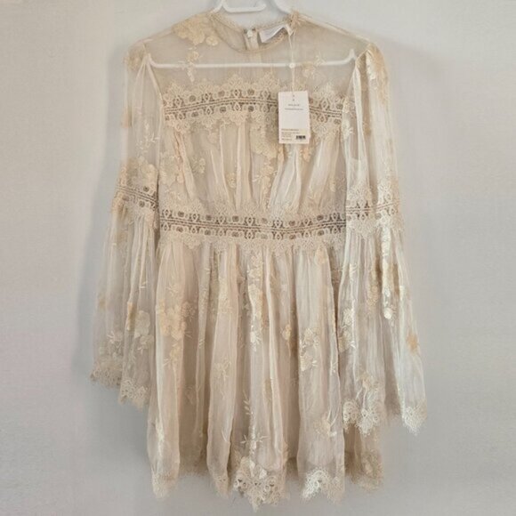 Zimmermann Tropicale Antique Playsuit Romper Size 0 NWT b60E - Picture 2 of 16